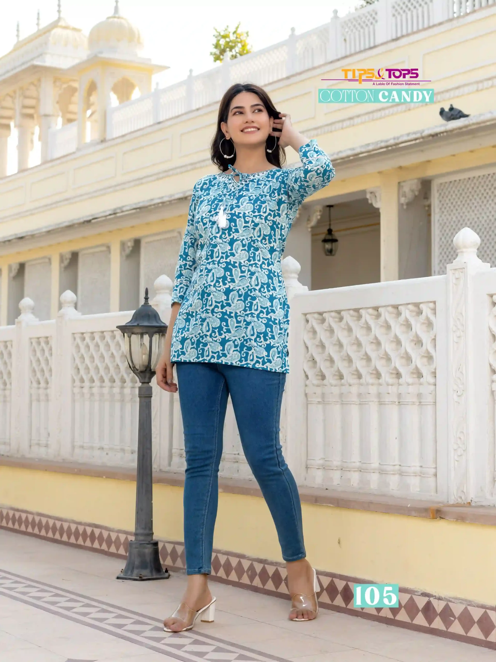 Tips & Tops Cotton Candy Vol 04 Premium Cotton Wholesale Fancy Top Catalog — Wholesale Kurtis, MPA wholesale from Surat — Photo 3